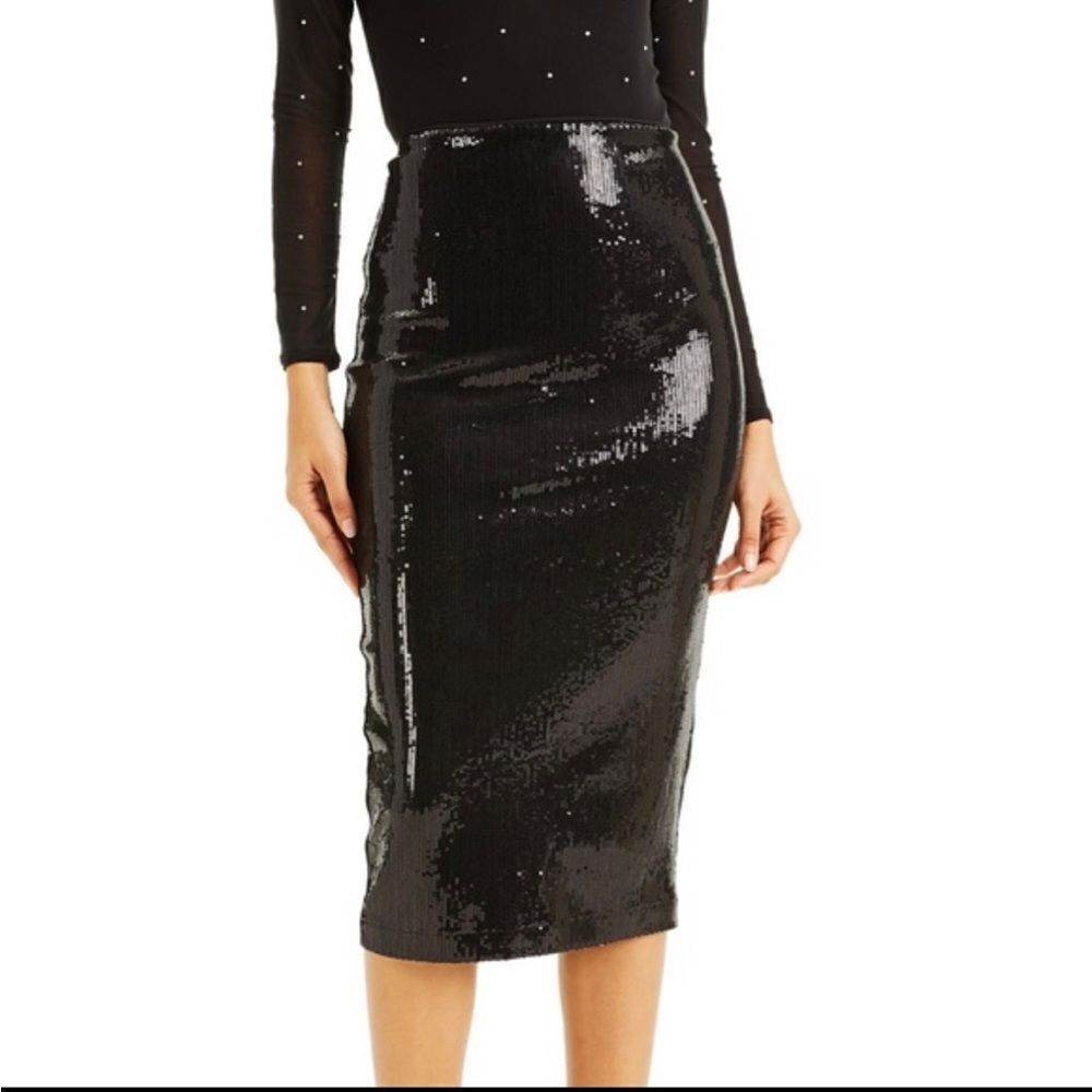 NWT Culpos x Inc sequined black skirt size xs sold out in store